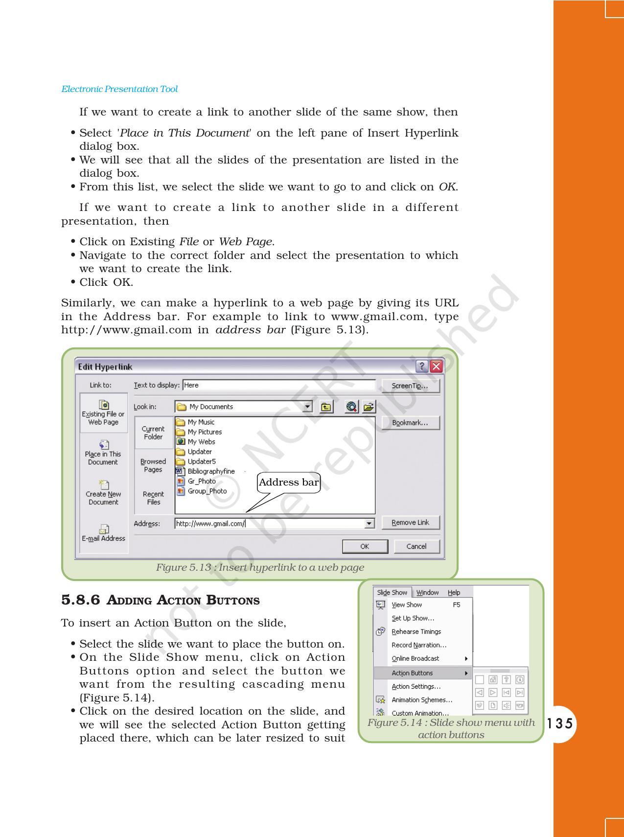 NCERT Book for Class 11 Computers Chapter 5 Electronic Presentation Tool - Page 13