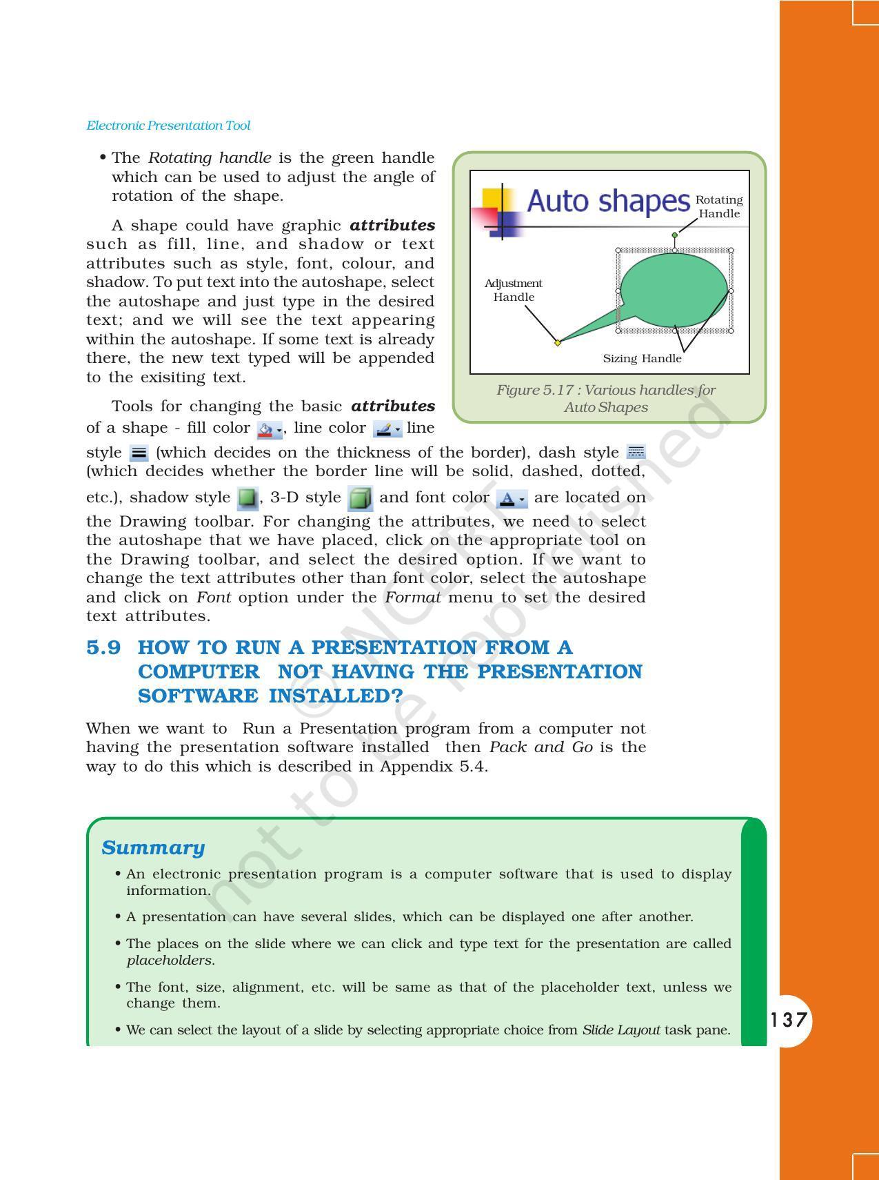 NCERT Book for Class 11 Computers Chapter 5 Electronic Presentation Tool - Page 15