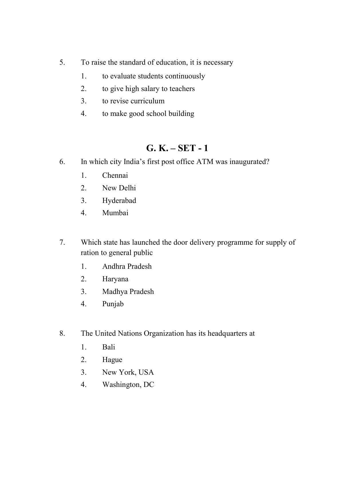 AP DEECET SOCIAL STUDIES (English Medium) 2022 Question Paper - Page 2