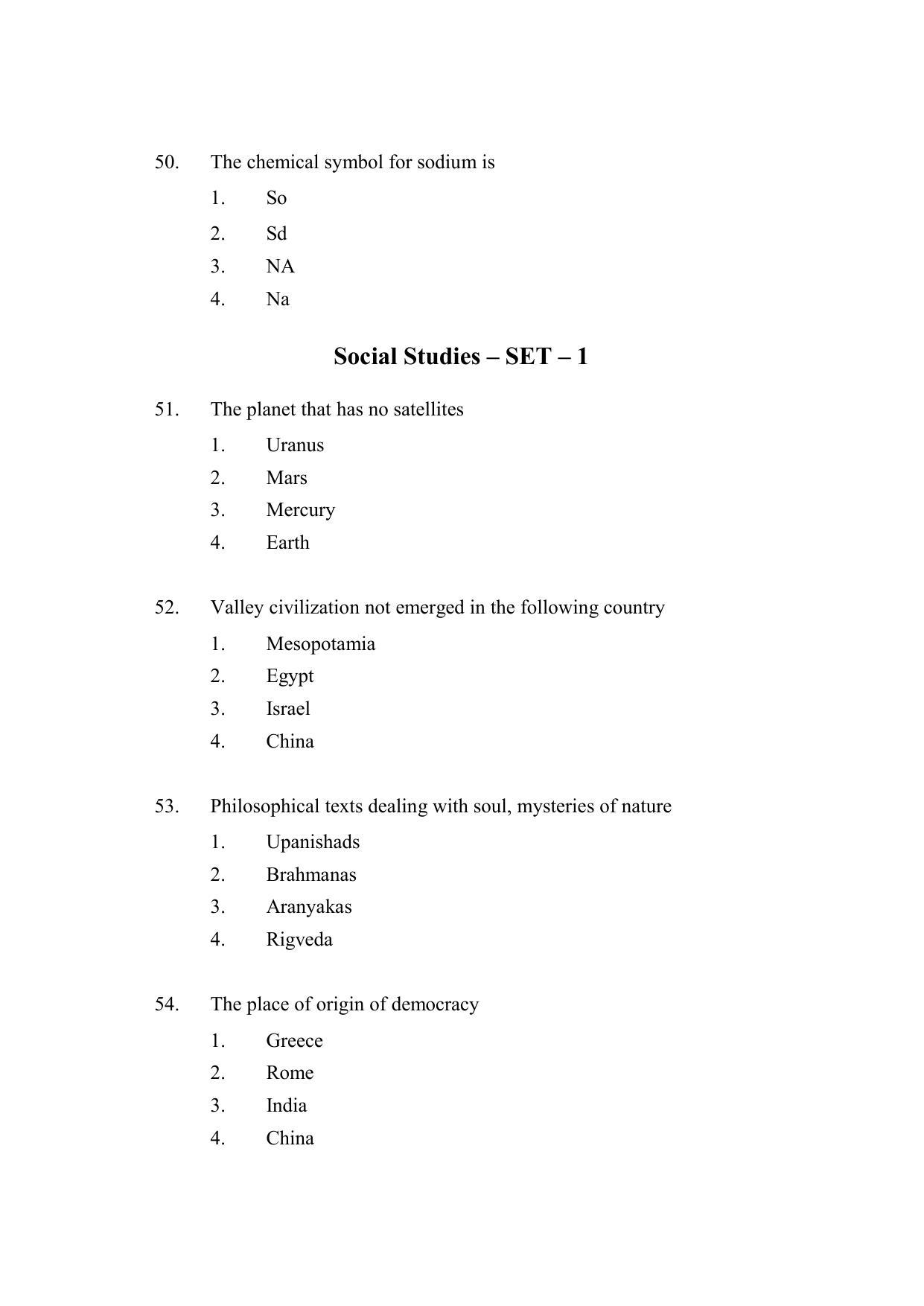 AP DEECET SOCIAL STUDIES (English Medium) 2022 Question Paper - Page 14