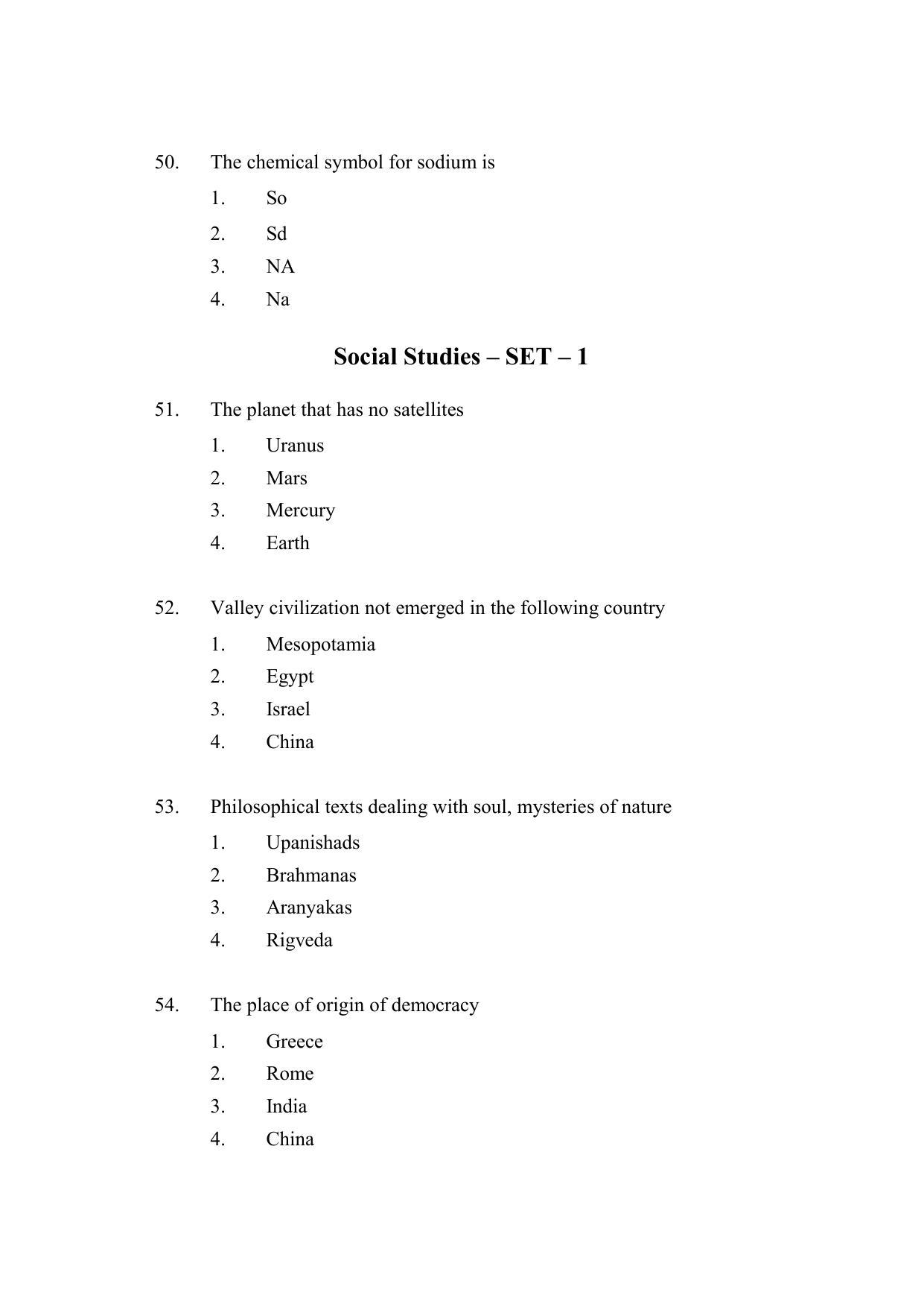 AP DEECET SOCIAL STUDIES (English Medium) 2022 Question Paper - Page 14