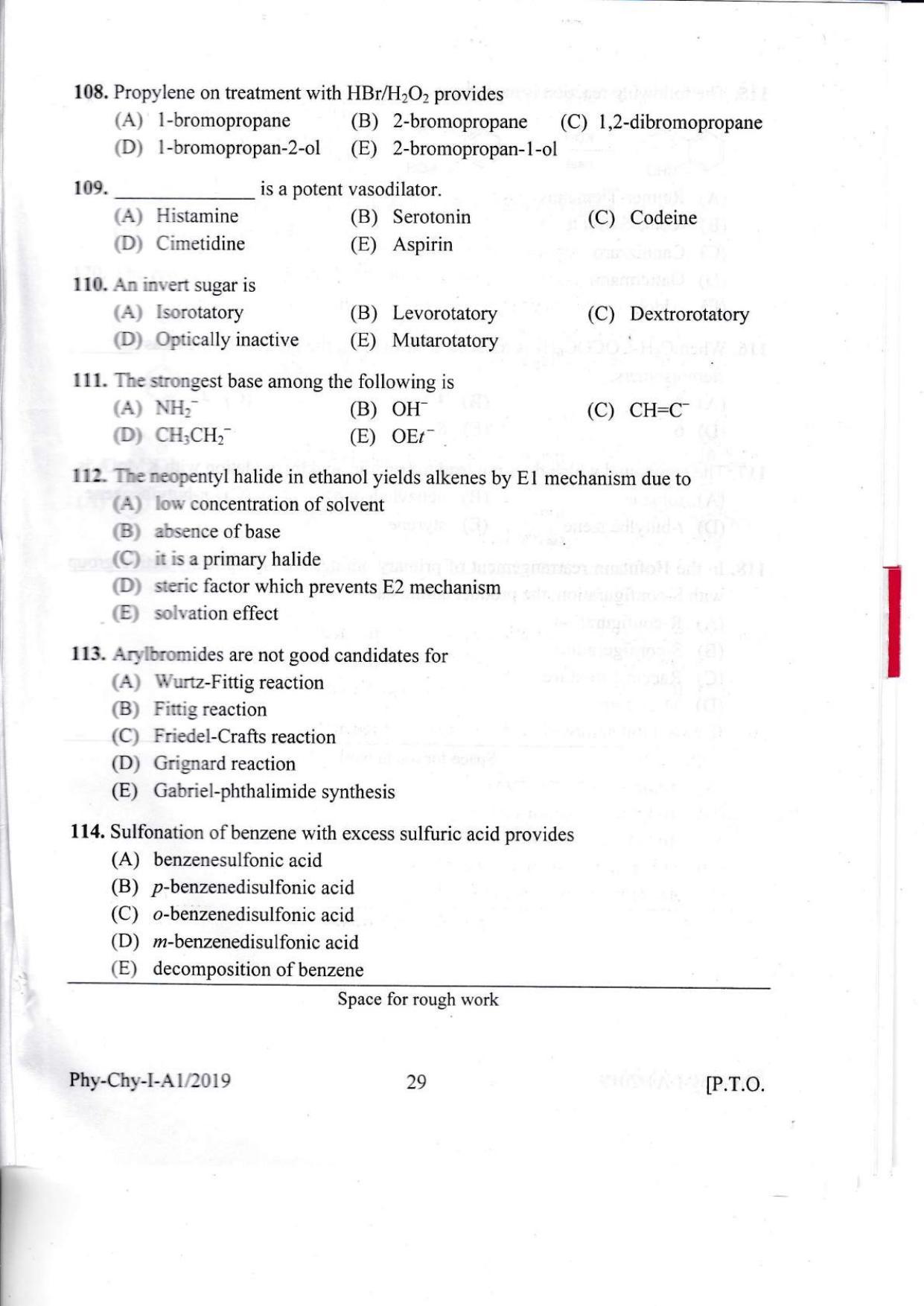KEAM Paper I 2019 Question Paper - Page 29