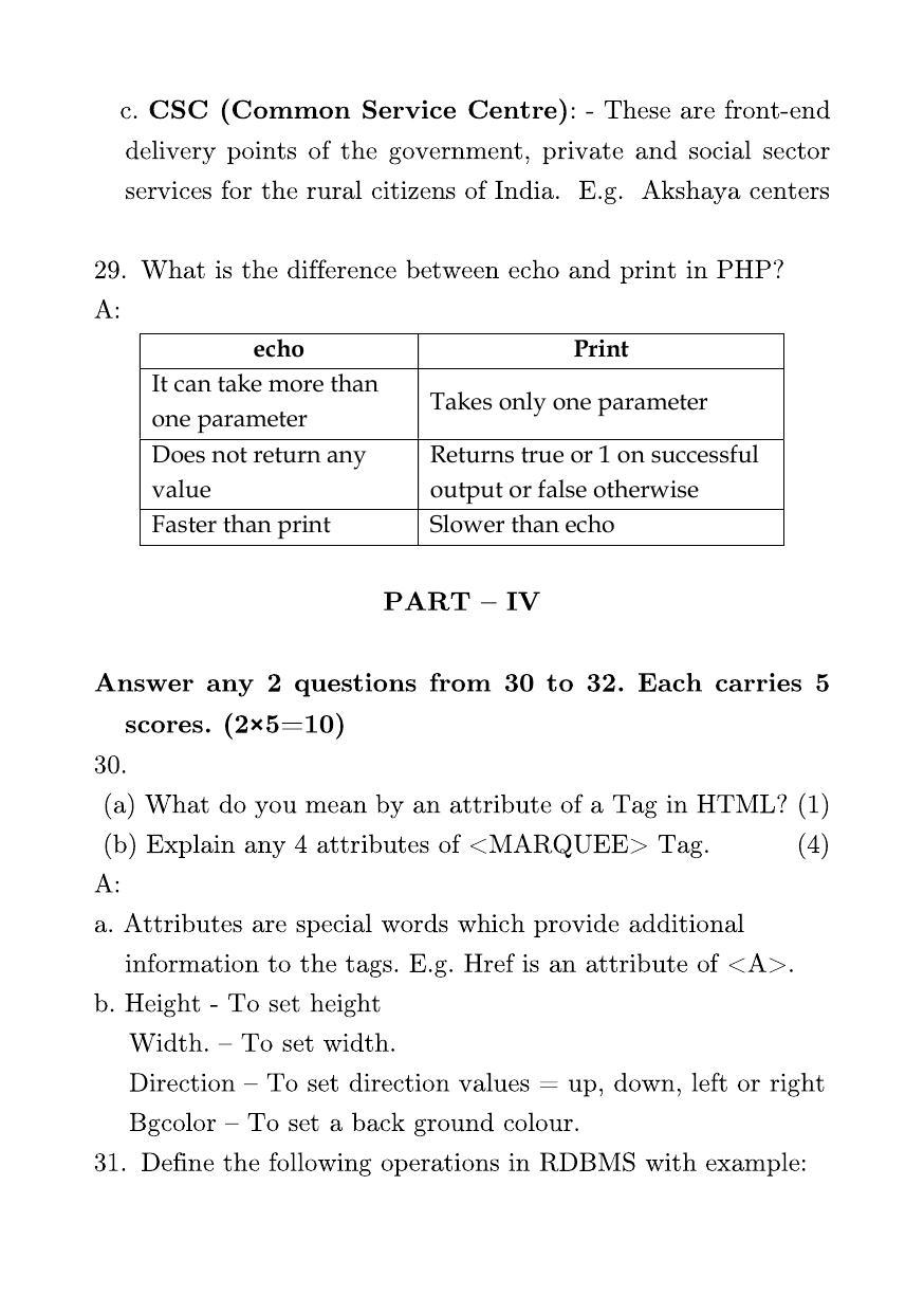 Kerala Plus Two 2023 Computer Science Model Question Paper - Page 8