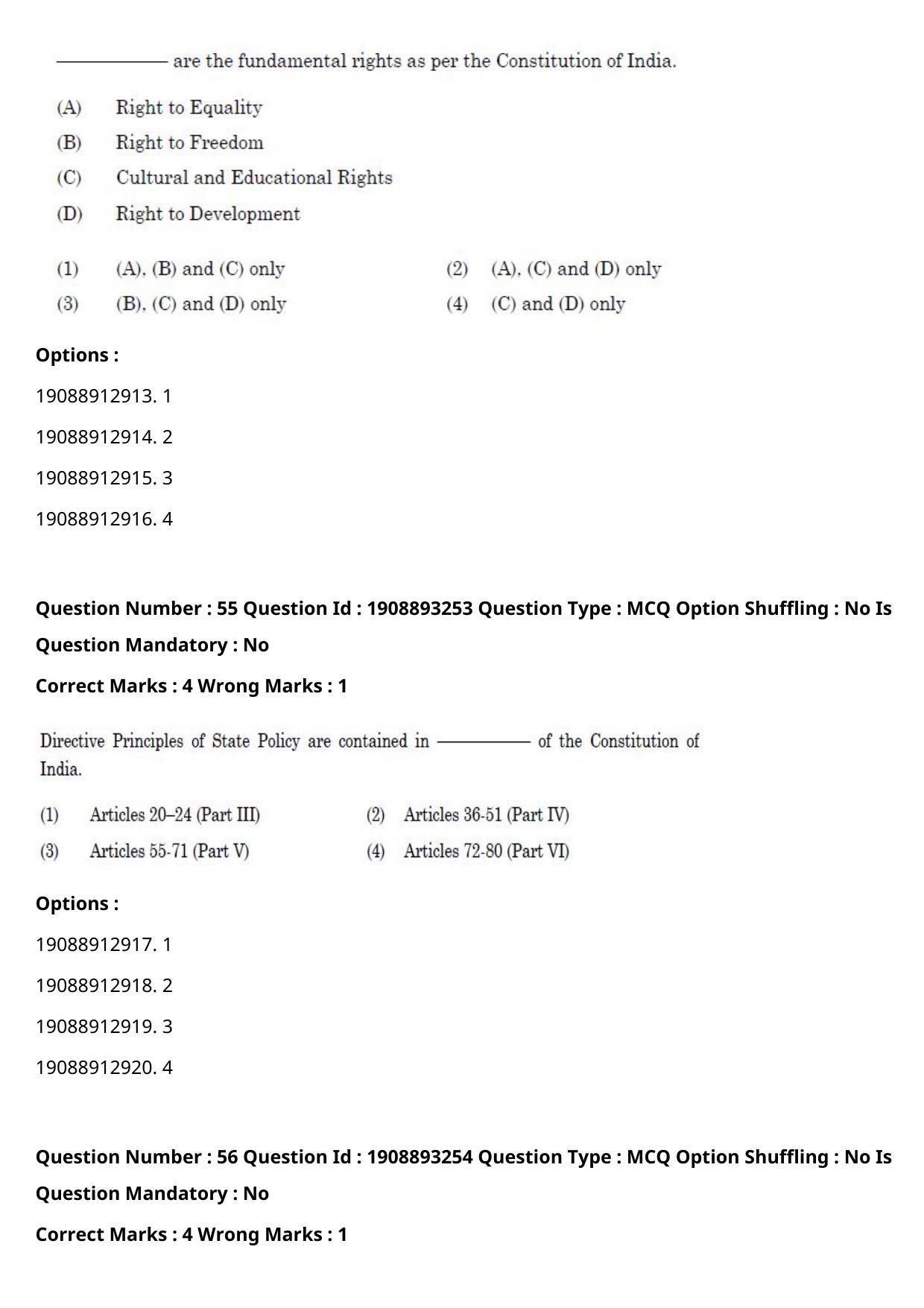 CUET PG 2021 PGQP20 Question Paper - Page 28