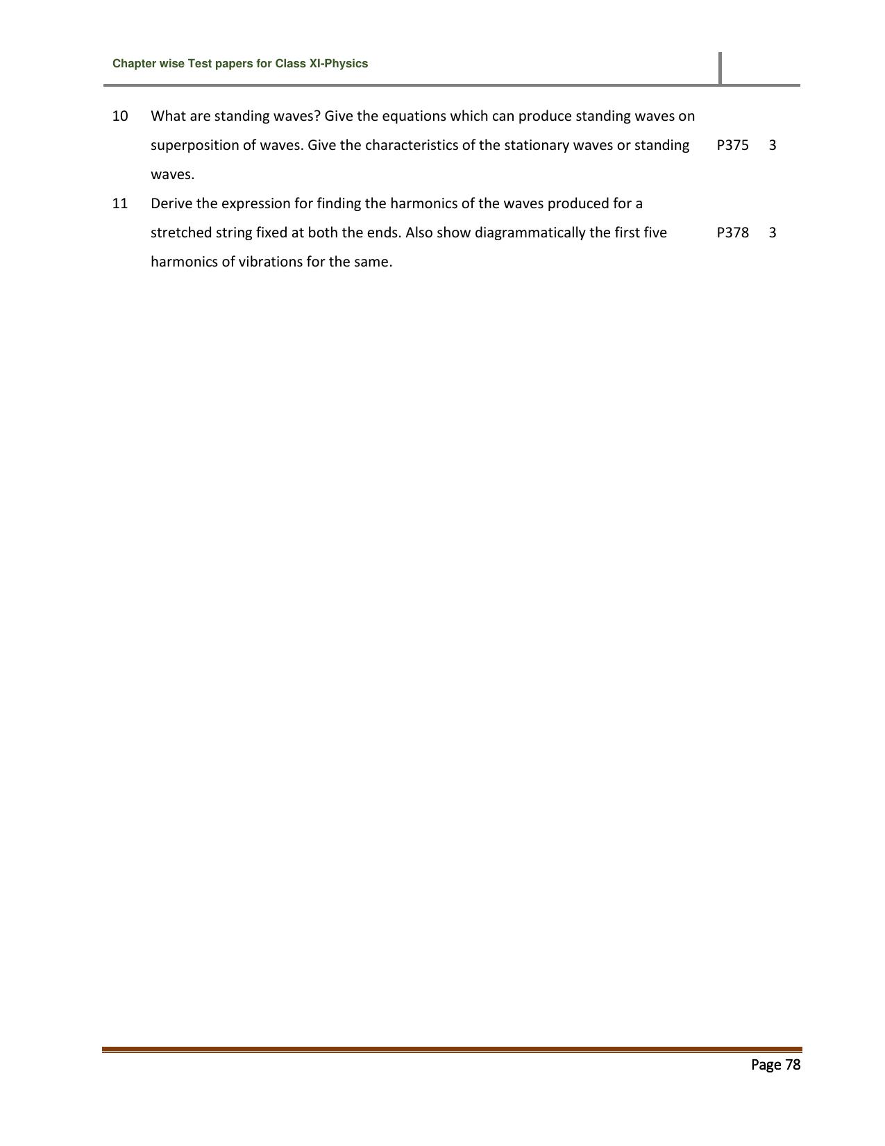 CBSE Worksheets for Class 11 Physics Waves Assignment 2 - Page 2