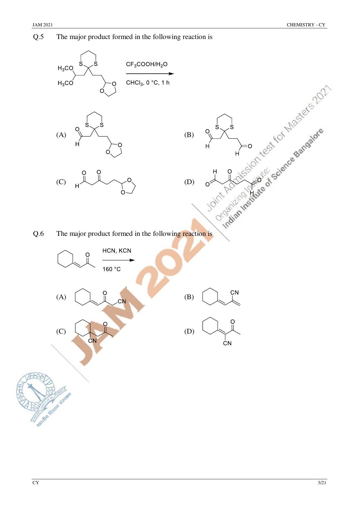 JAM 2021: CY Question Paper - Page 3