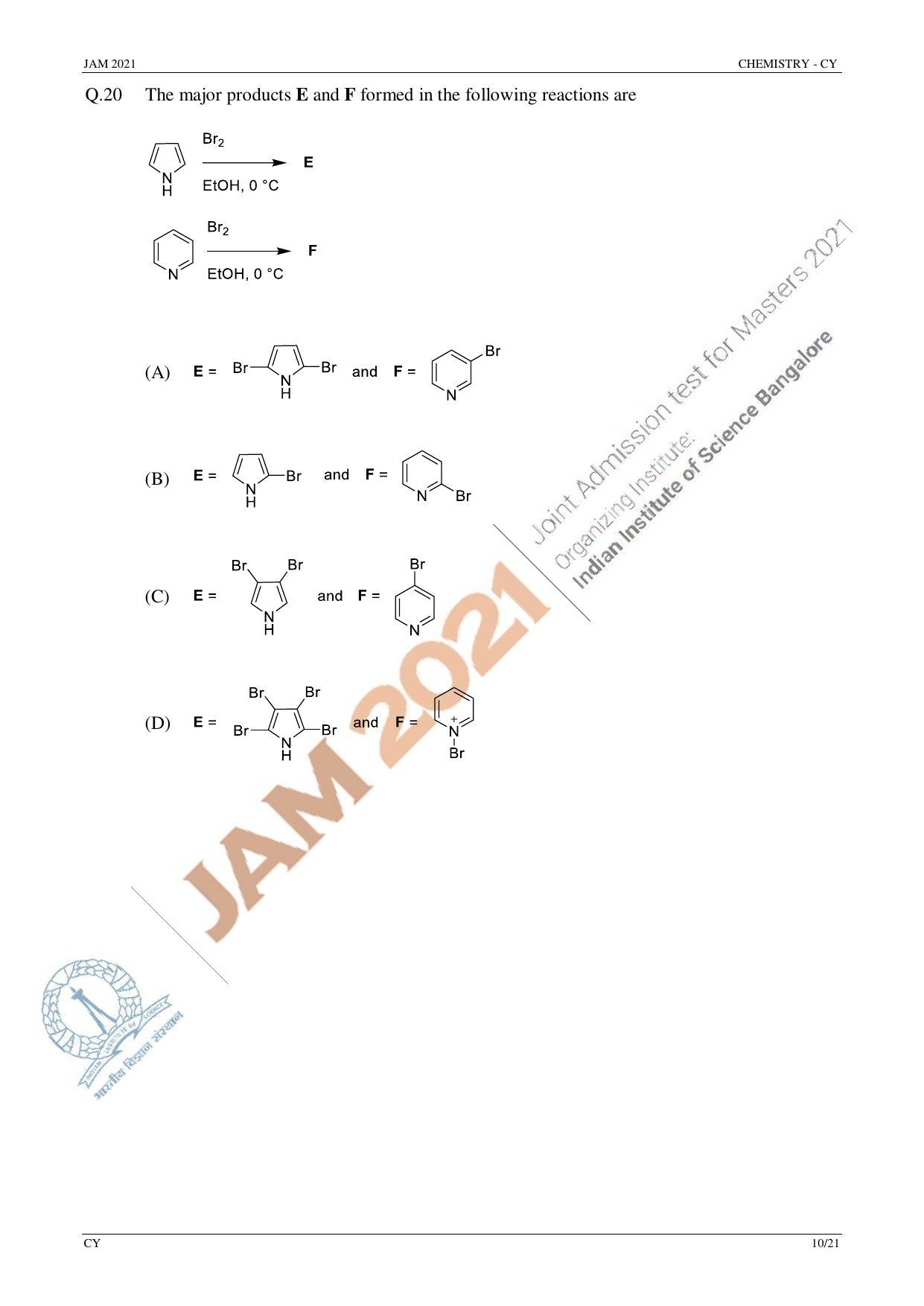 JAM 2021: CY Question Paper - Page 10