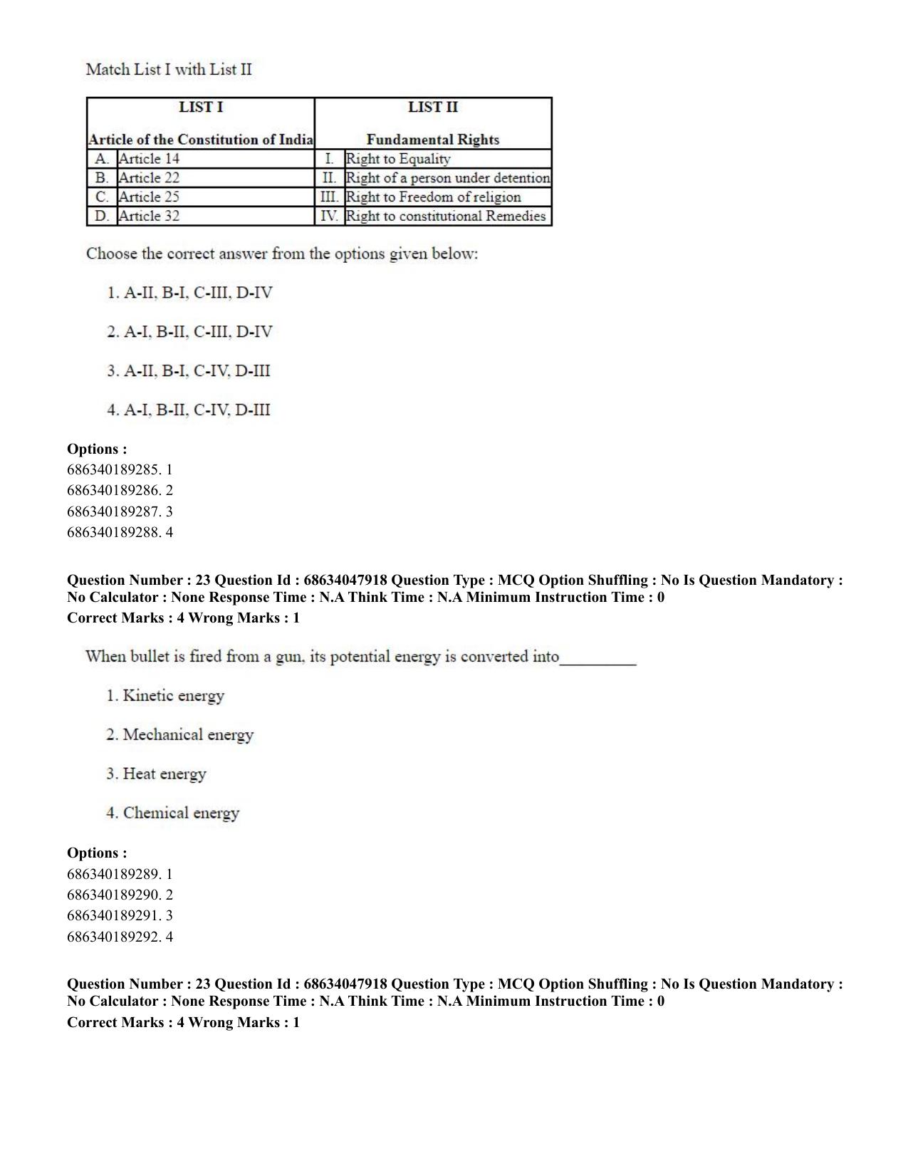 CUET PG 2023: HUQP21 – Social Work (Eng)-Shift 2 (30-06-2023) Question Paper - Page 23