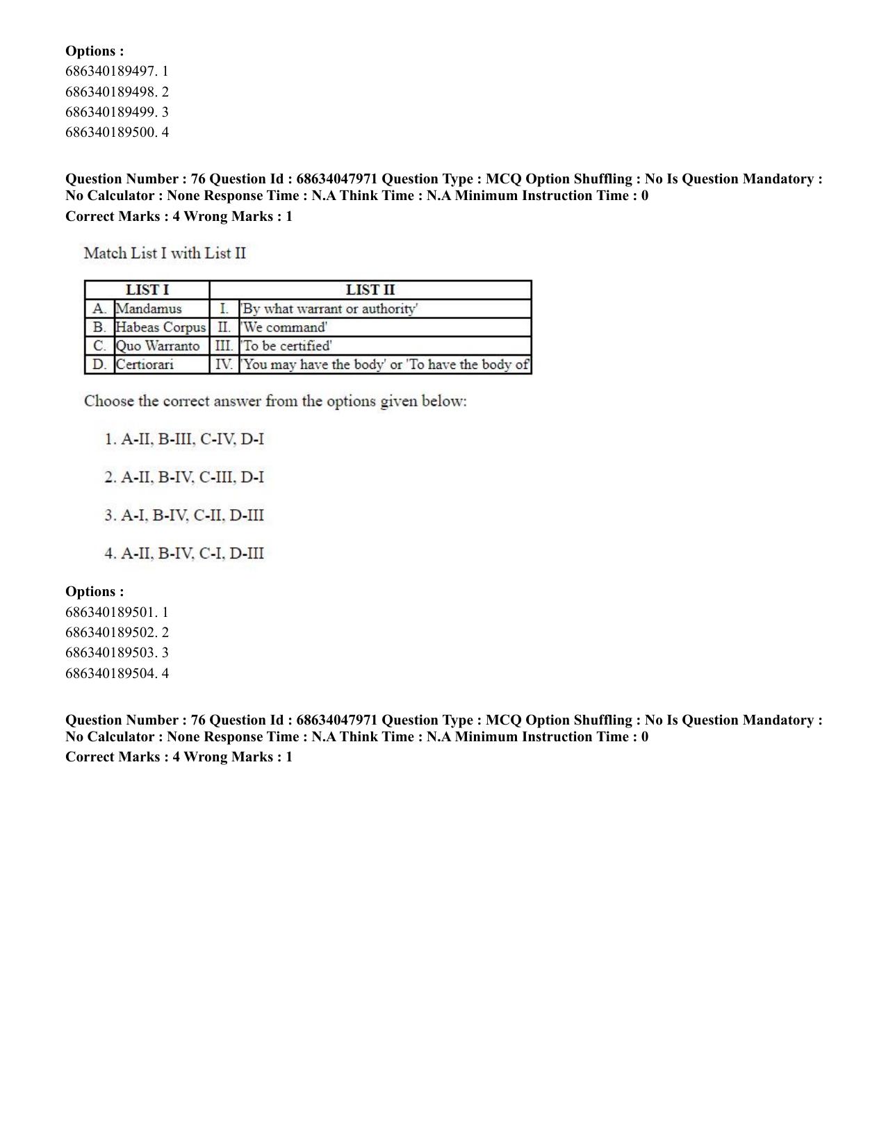 CUET PG 2023: HUQP21 – Social Work (Eng)-Shift 2 (30-06-2023) Question Paper - Page 74