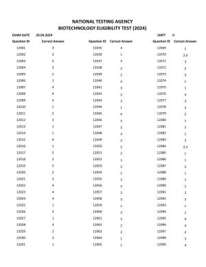 GAT-B 2024 Answer Key