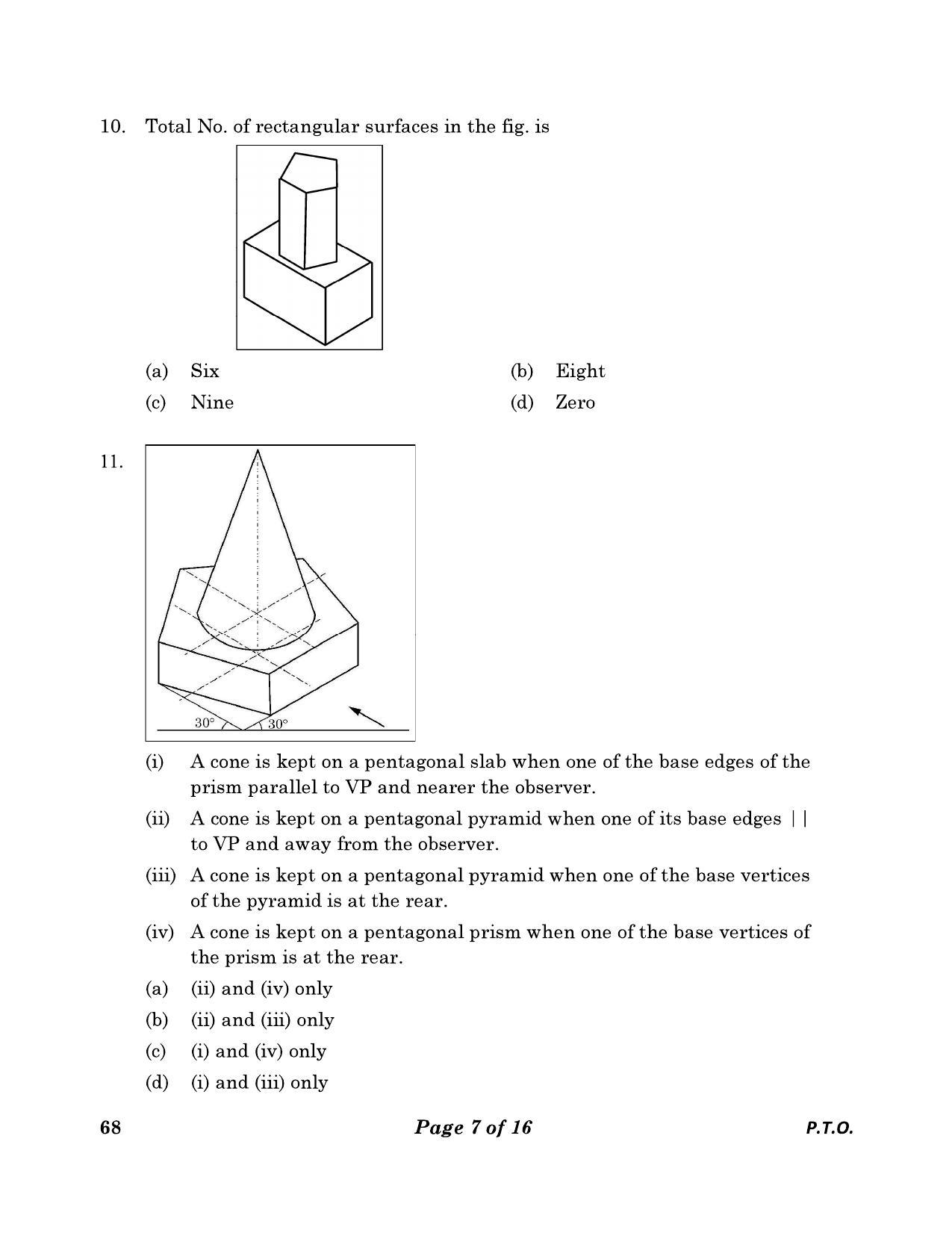 CBSE Class 12 68 Engineering Graphics 2023 Question Paper - Page 7