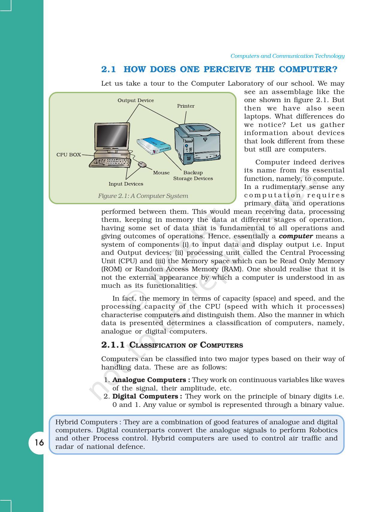 NCERT Book for Class 11 Computers Chapter 2 Components of CCT - Page 2