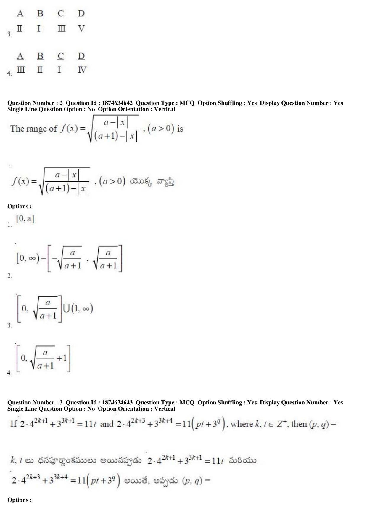 TS EAMCET 2019 Engineering Question Paper with Key (23 April 2019 Forenoon) - Page 3