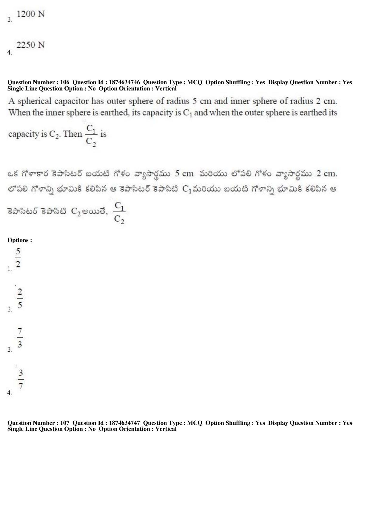 TS EAMCET 2019 Engineering Question Paper with Key (23 April 2019 Forenoon) - Page 65