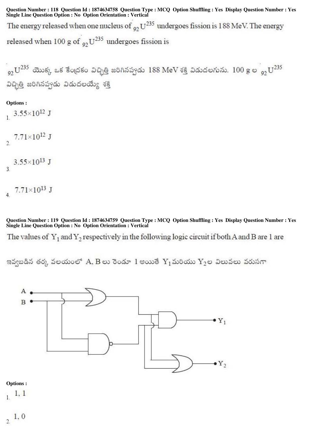 TS EAMCET 2019 Engineering Question Paper with Key (23 April 2019 Forenoon) - Page 74