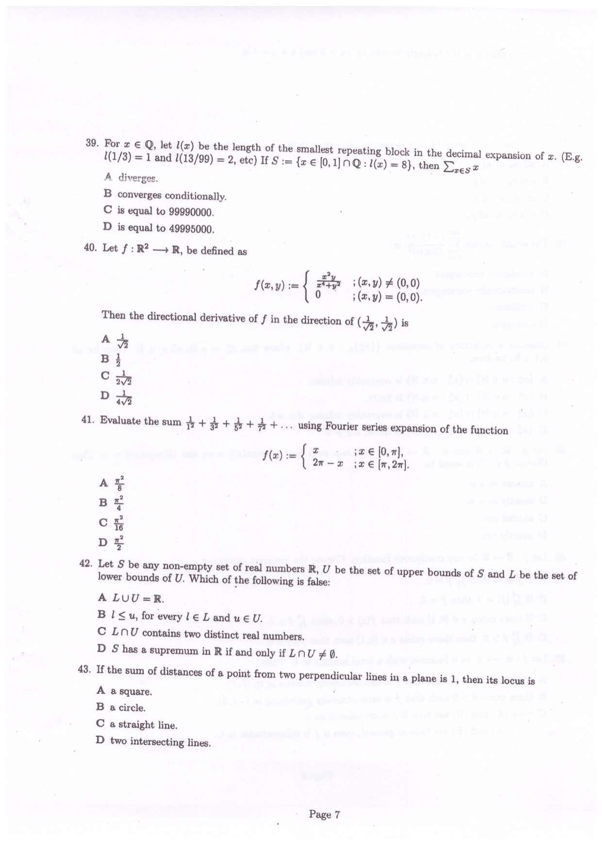 CETPG (Mathematics) 2022 Question Paper - Page 8