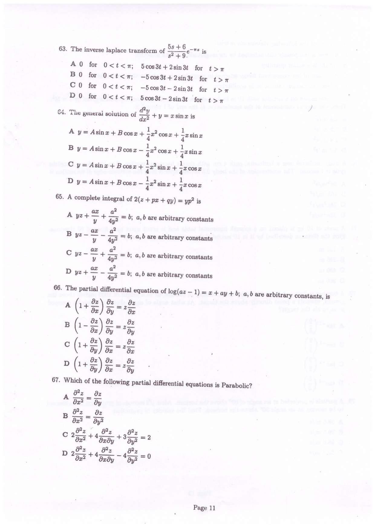 CETPG (Mathematics) 2022 Question Paper - Page 12