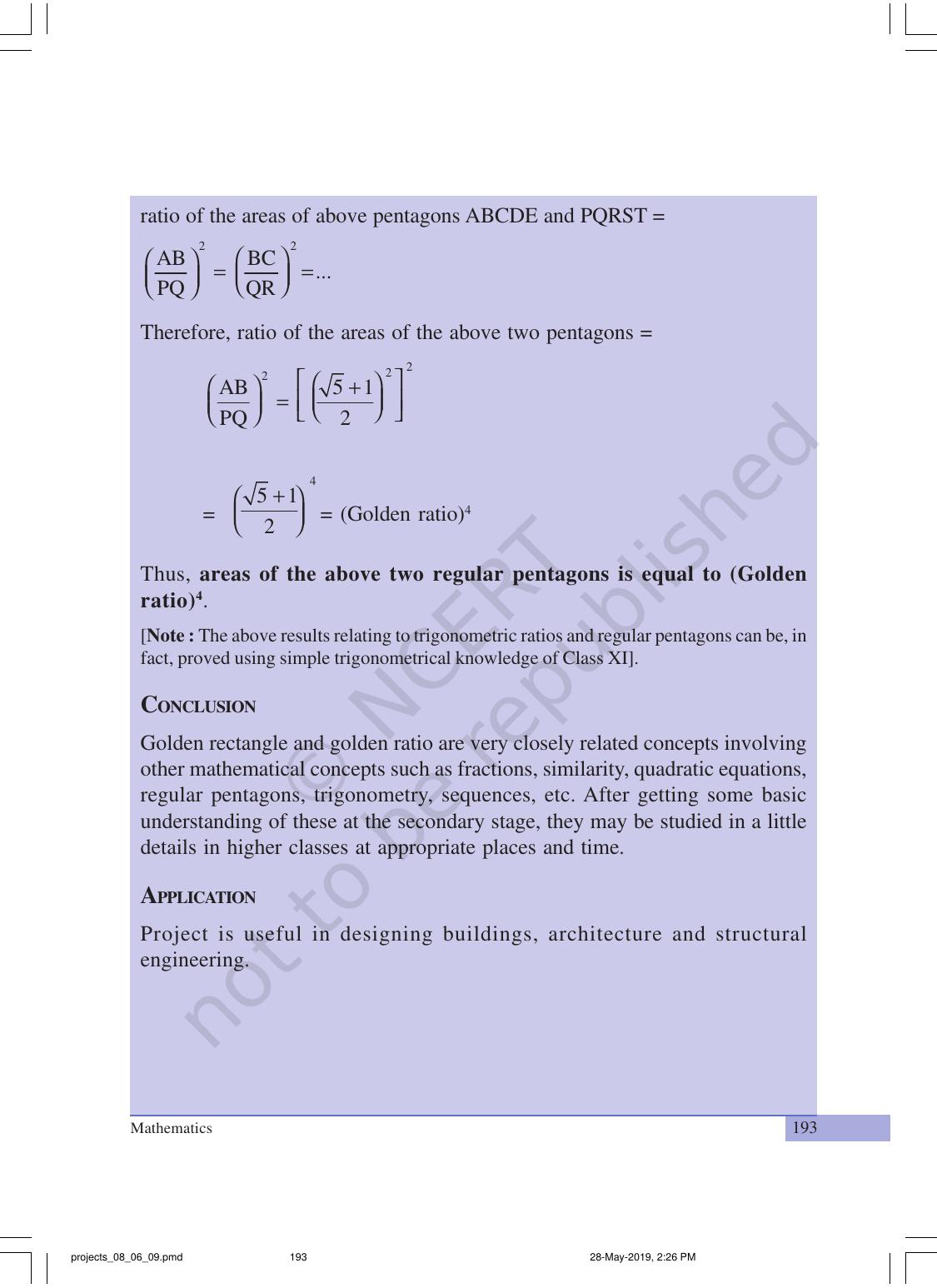 NCERT Laboratory Manuals for Class XII Mathematics - Projects - Page 14