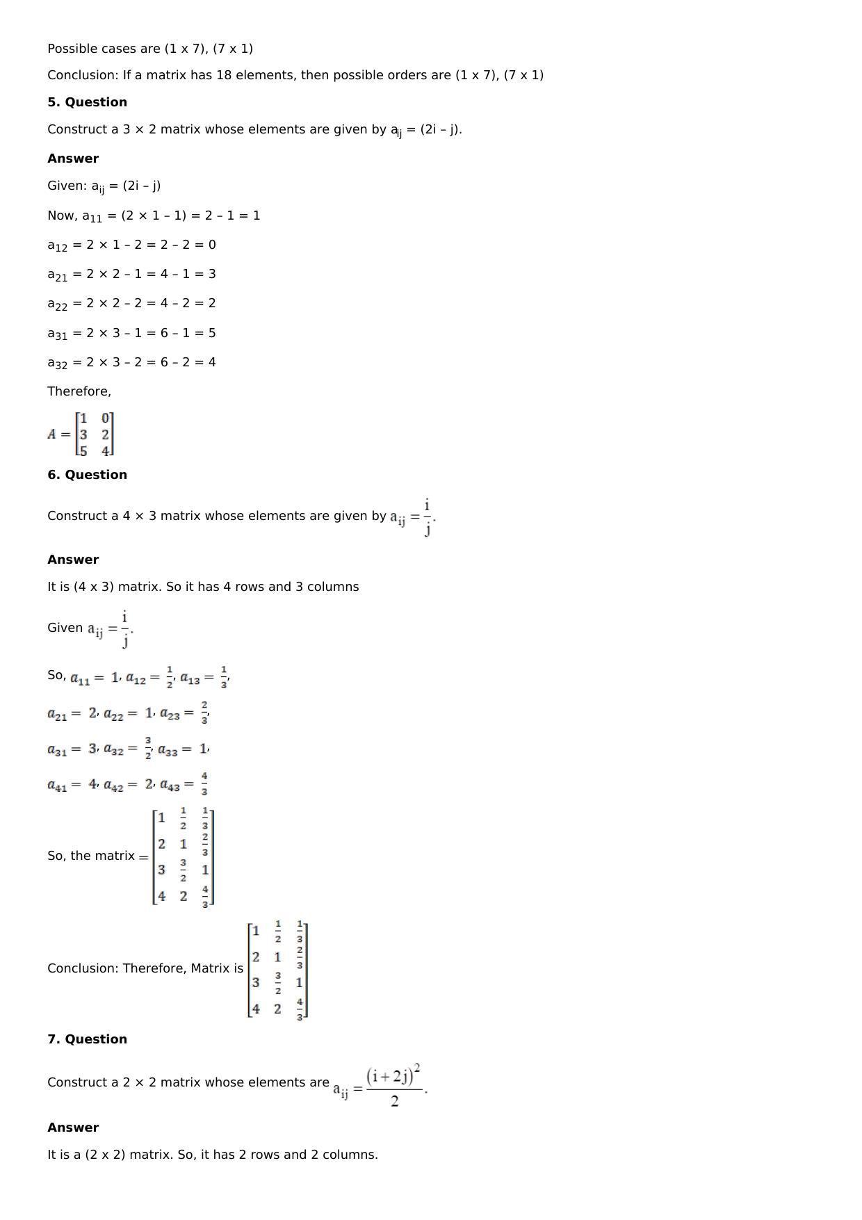 Chapter 5: Matrices Solutions: RS Aggarwal Class 12 Solutions  - Page 3