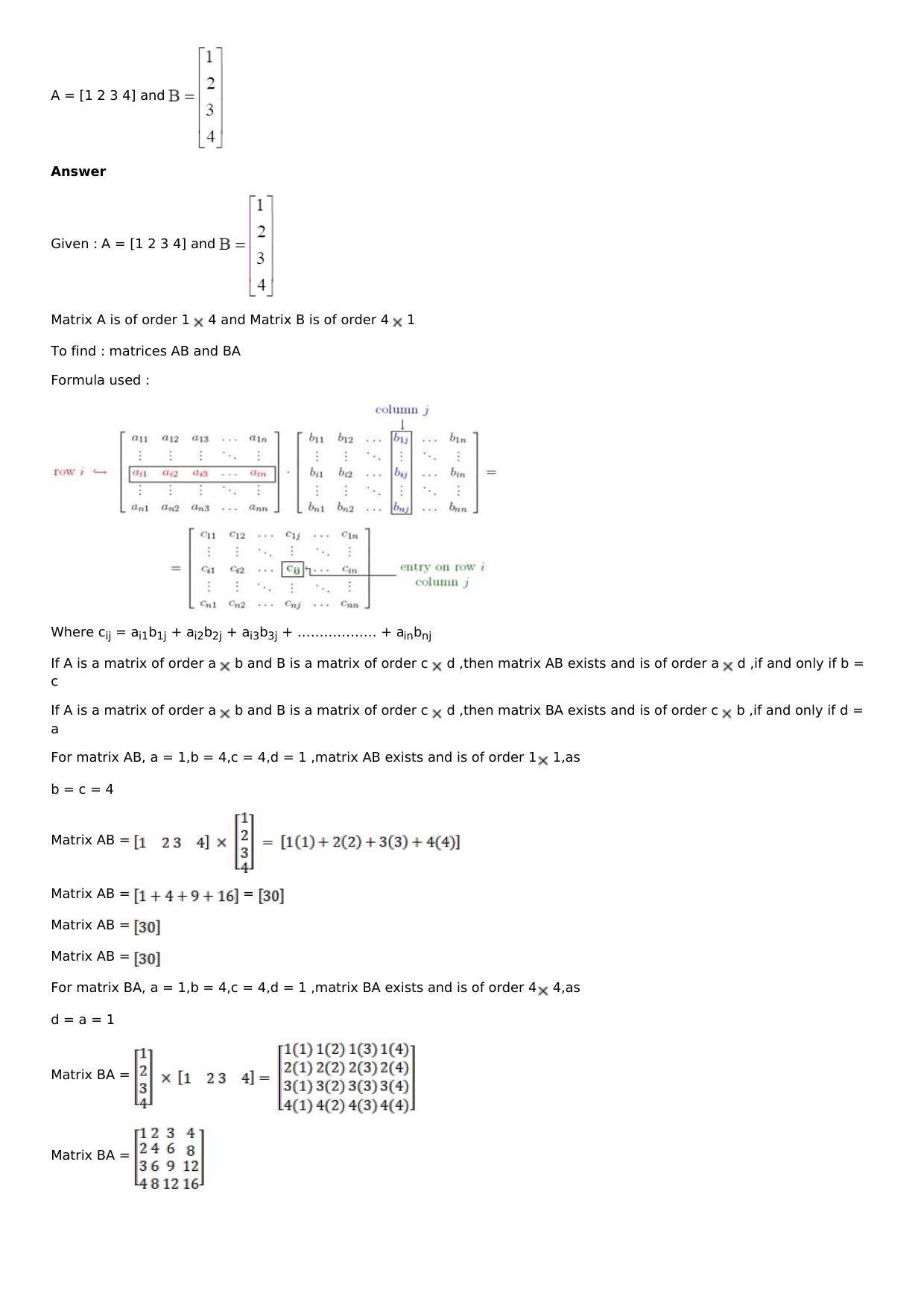 Chapter 5: Matrices Solutions: RS Aggarwal Class 12 Solutions  - Page 15