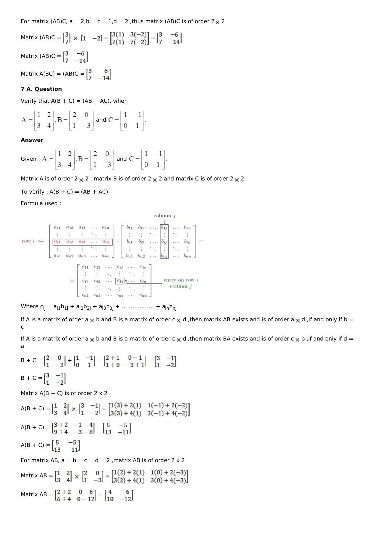Chapter 5: Matrices Solutions: RS Aggarwal Class 12 Solutions  - Page 26