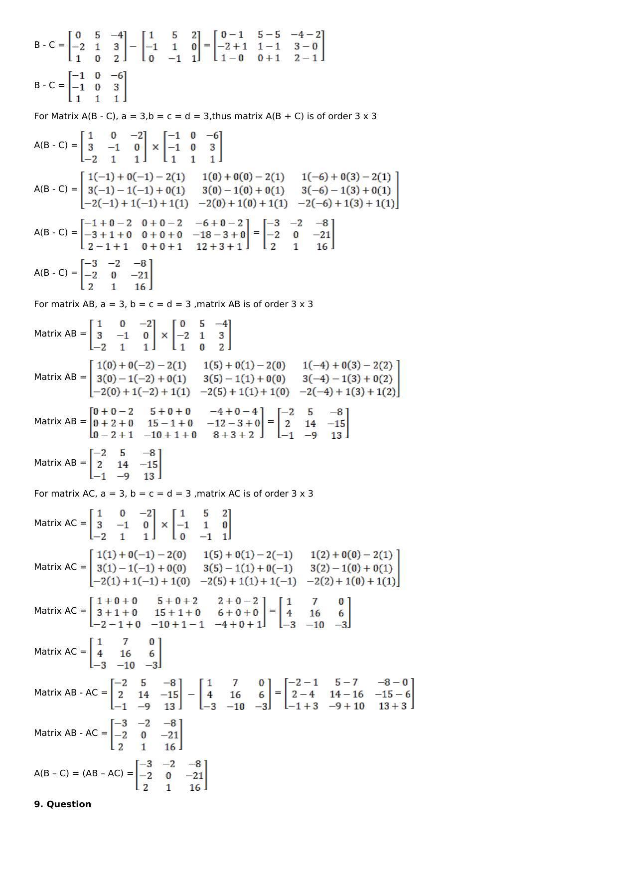 Chapter 5: Matrices Solutions: RS Aggarwal Class 12 Solutions  - Page 29