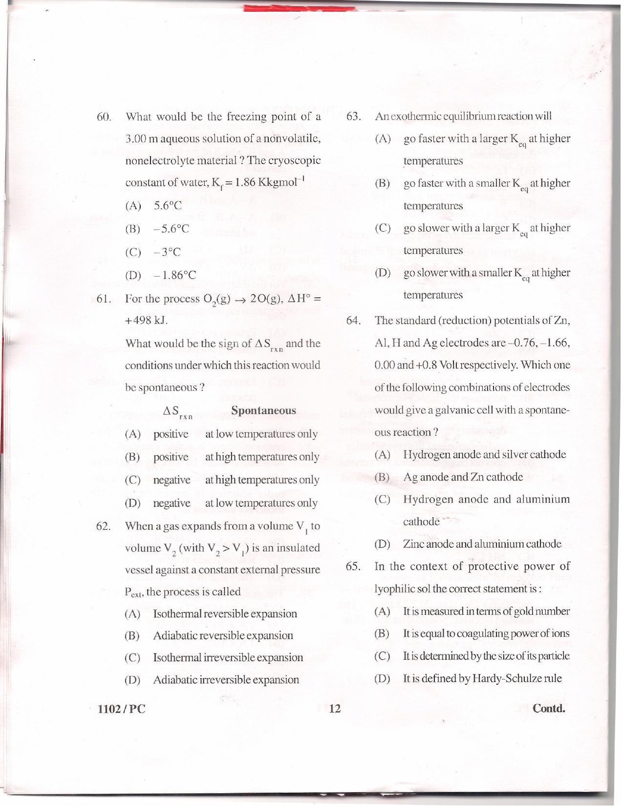 APJEE Physics & Chemistry 2011 Question Paper - Page 11