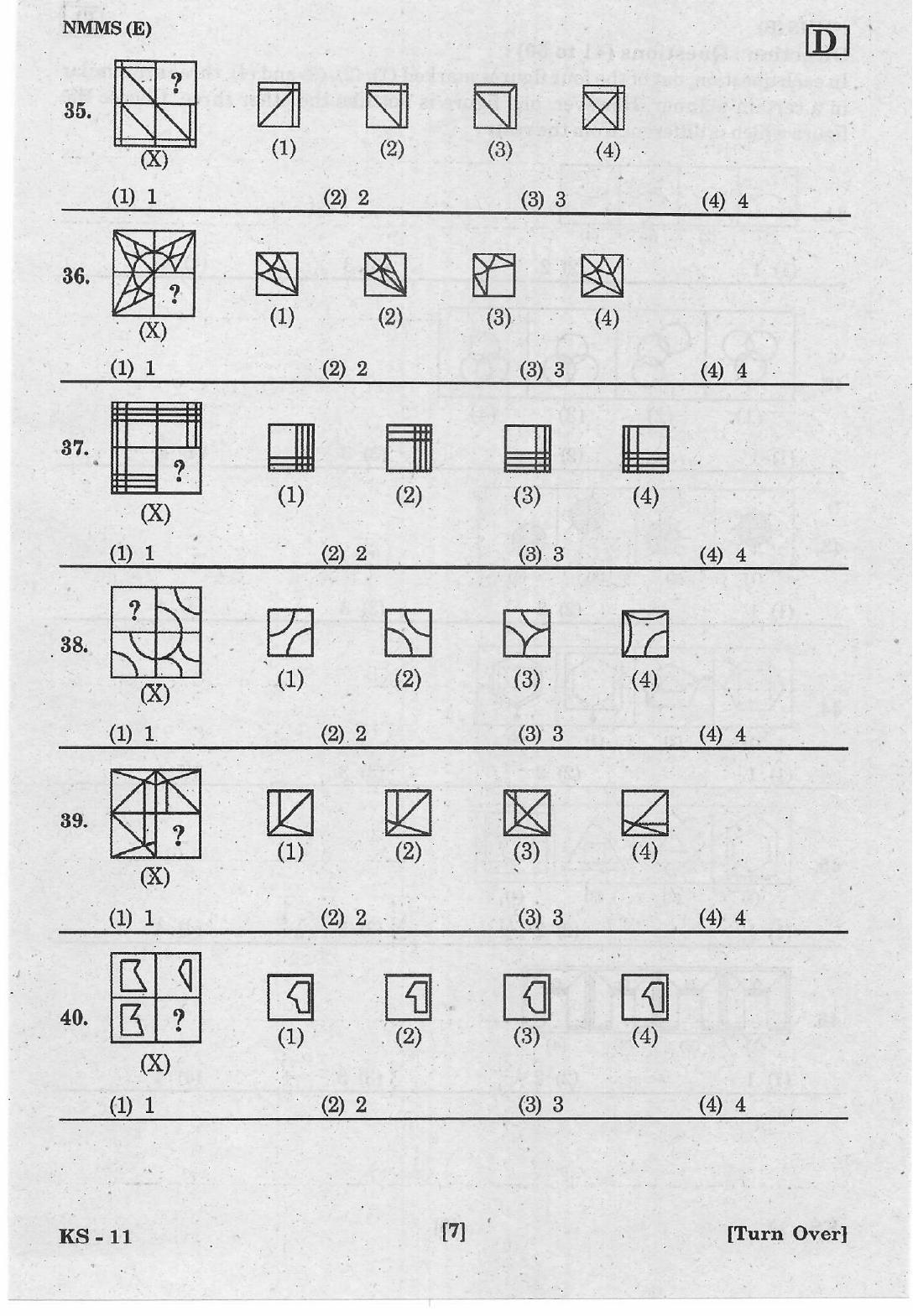 NMMS Feb 2021 - Booklet Code-D (English Medium) - Page 7