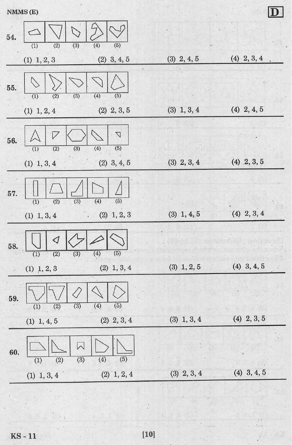 NMMS Feb 2021 - Booklet Code-D (English Medium) - Page 10