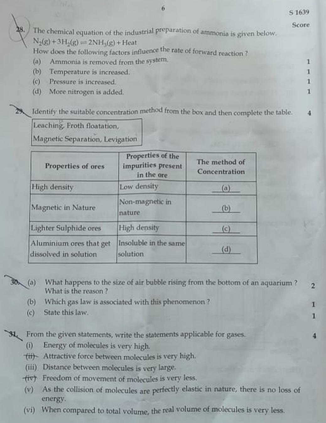Kerala SSLC 2021 Chemistry Question Paper (EM) - Page 6