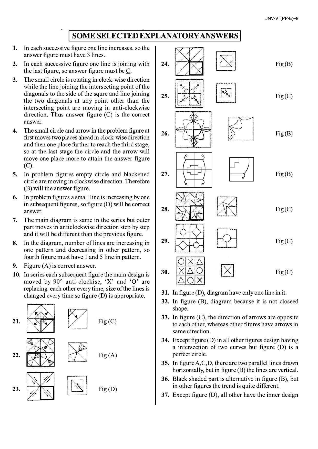 JNVST Class 6 2010 Question Paper with Solutions - Page 8
