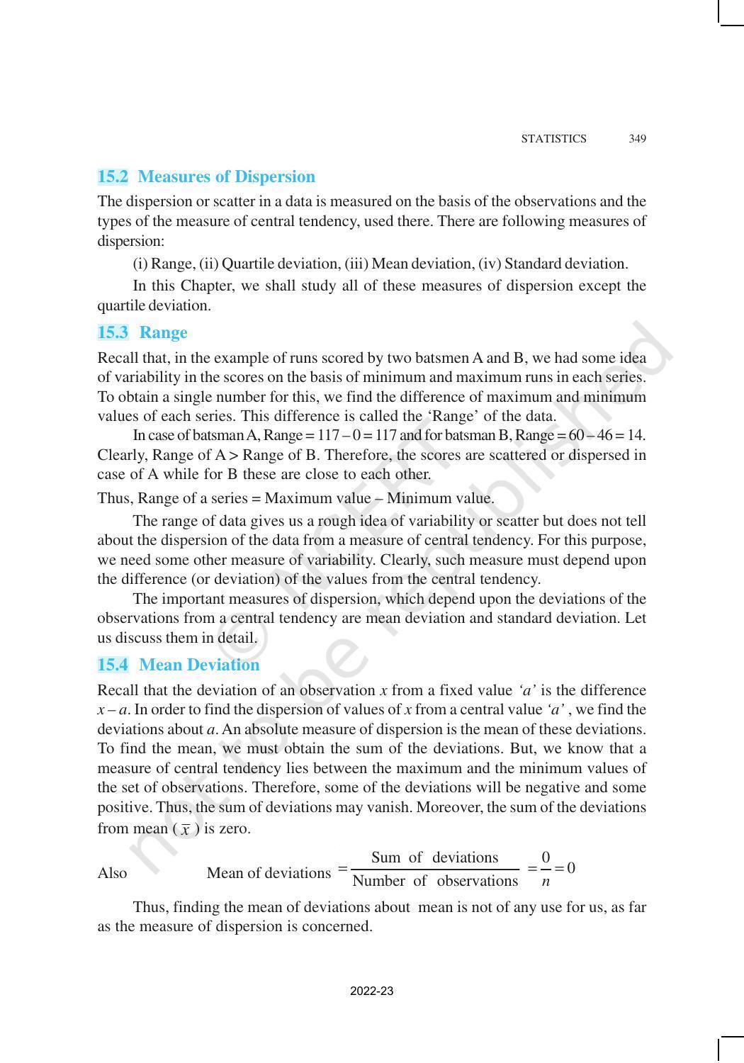 NCERT Book for Class 11 Maths Chapter 15 Statistics - Page 3