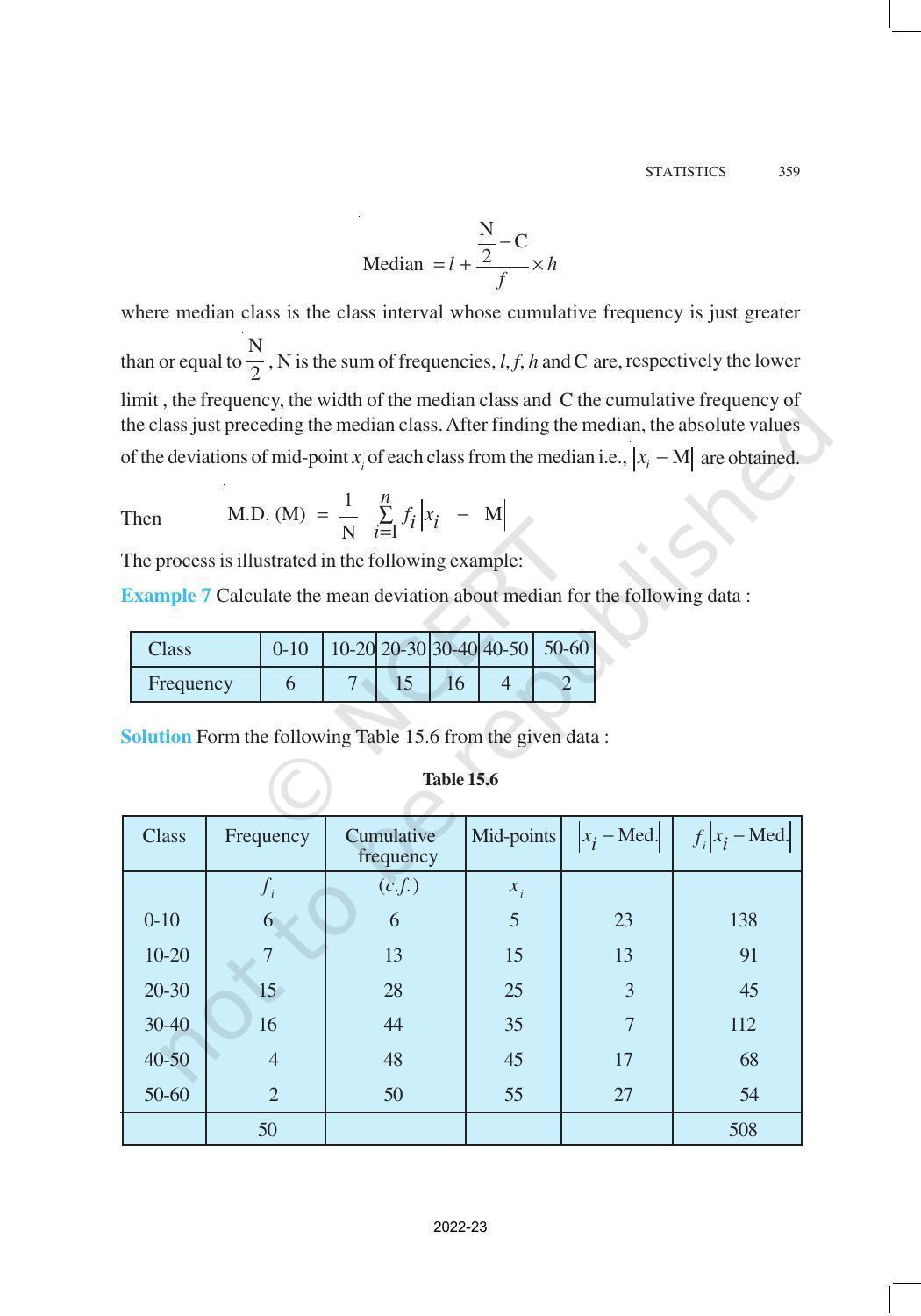 NCERT Book for Class 11 Maths Chapter 15 Statistics - Page 13