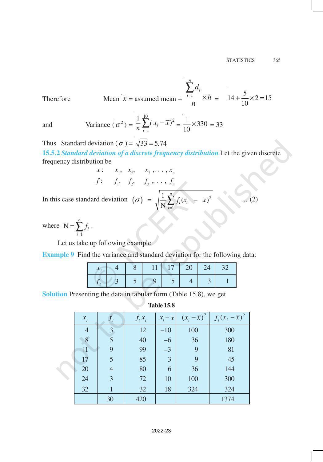 NCERT Book for Class 11 Maths Chapter 15 Statistics - Page 19
