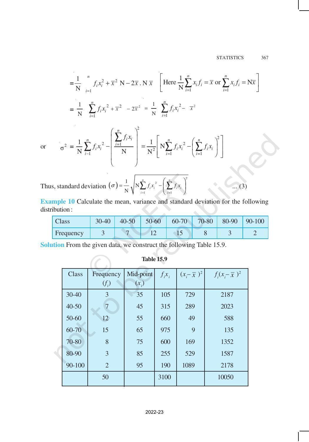 NCERT Book for Class 11 Maths Chapter 15 Statistics - Page 21