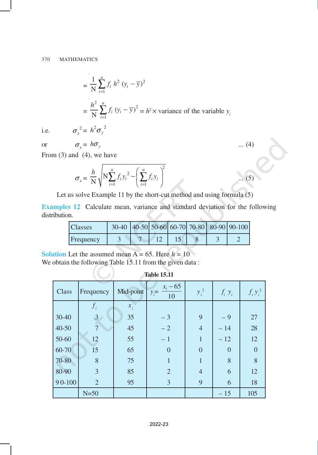 NCERT Book for Class 11 Maths Chapter 15 Statistics - Page 24