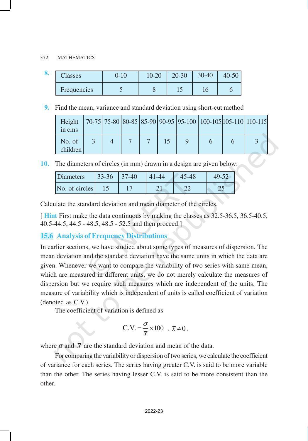 NCERT Book for Class 11 Maths Chapter 15 Statistics - Page 26