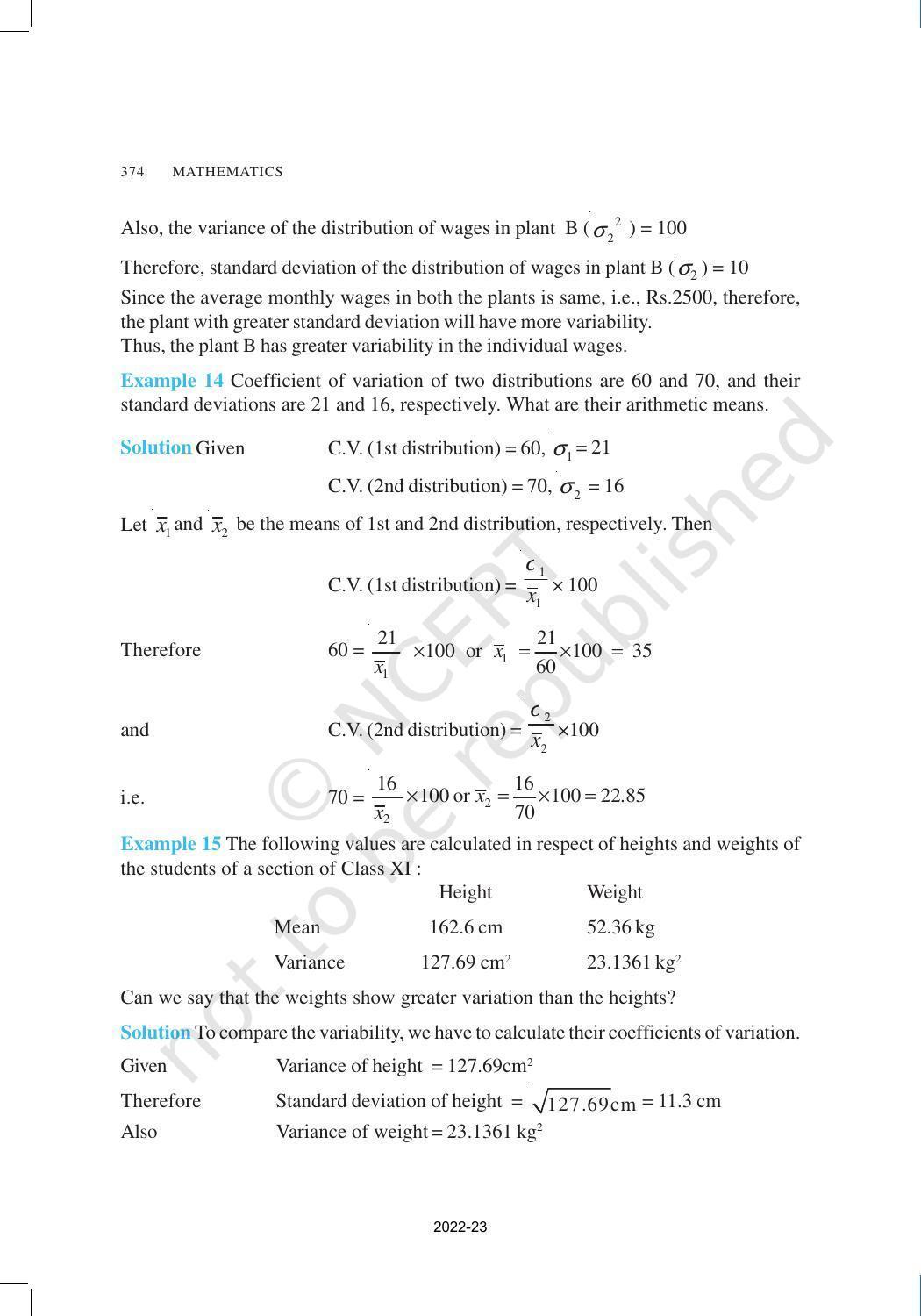 NCERT Book for Class 11 Maths Chapter 15 Statistics - Page 28