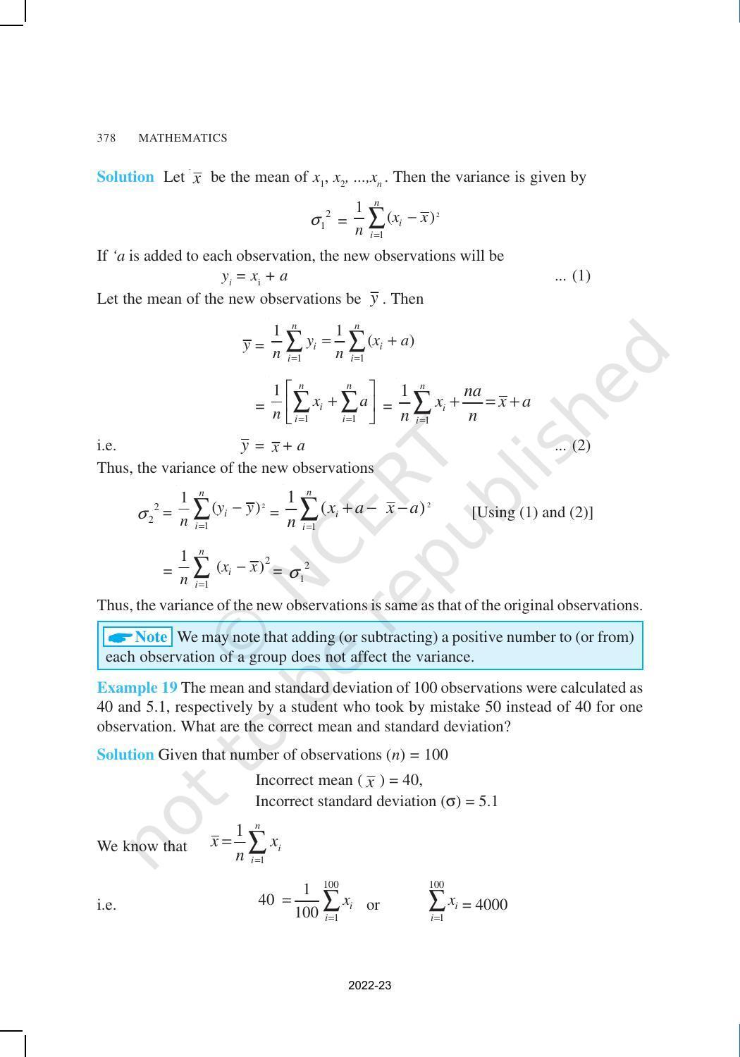 NCERT Book for Class 11 Maths Chapter 15 Statistics - Page 32