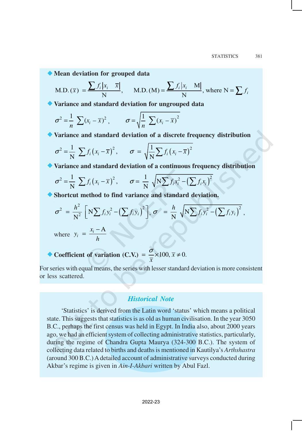 NCERT Book for Class 11 Maths Chapter 15 Statistics - Page 35