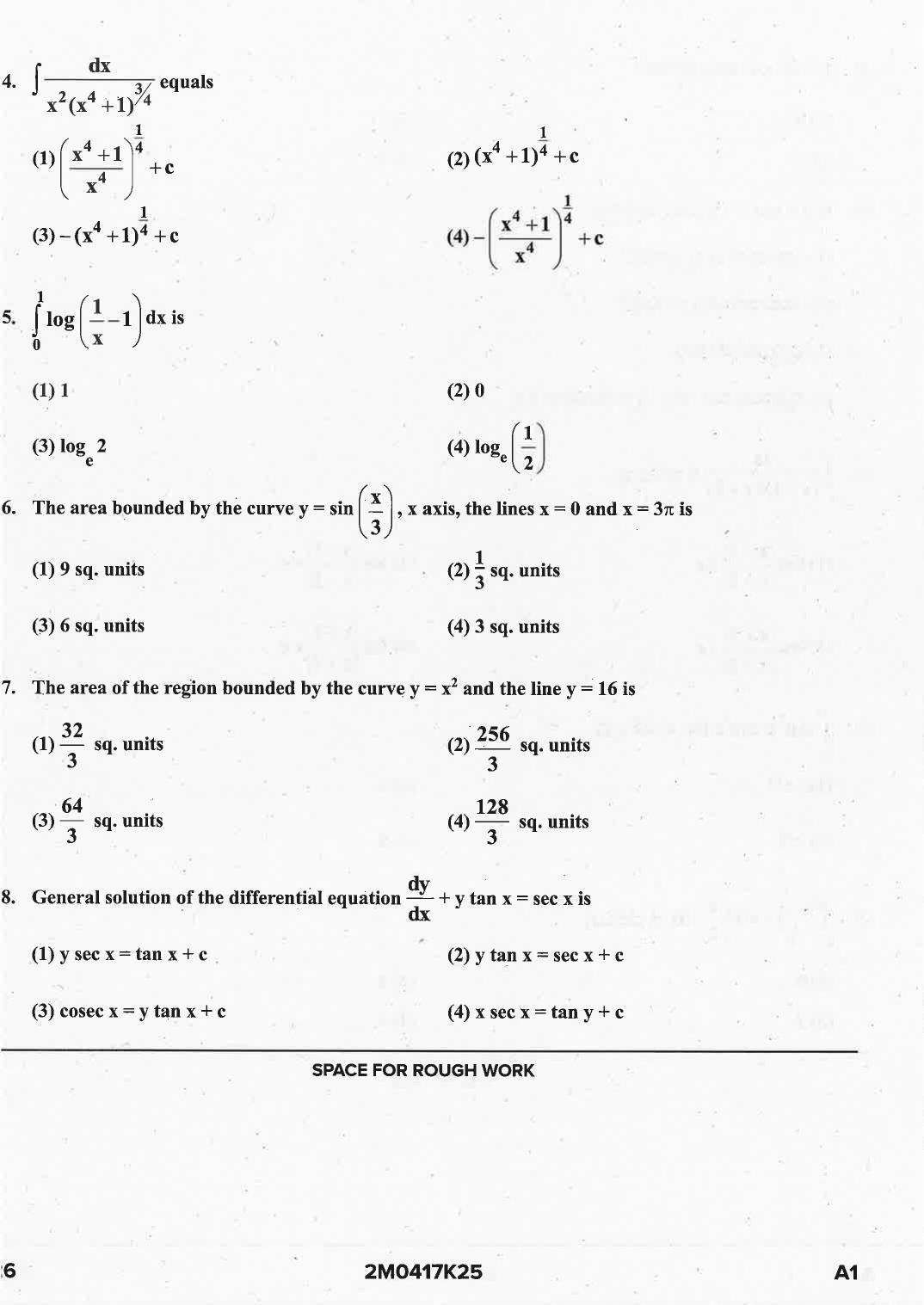 KCET 2025 Mathematics Question Paper - Page 26
