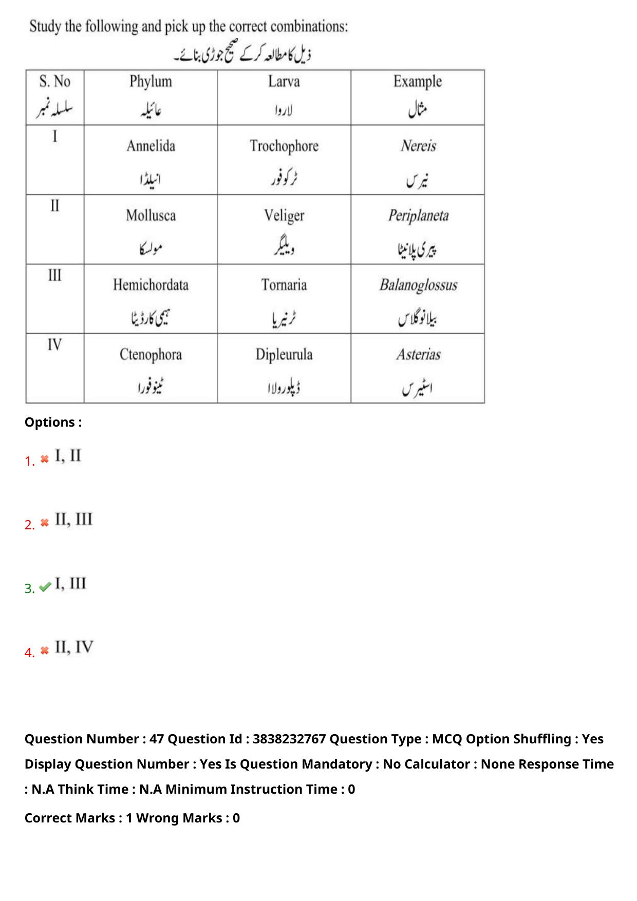 TS EAPCET 2024 Question Paper Agriculture and Pharmacy 08 May Shift 1 (Urdu) With Answer Key - Page 41