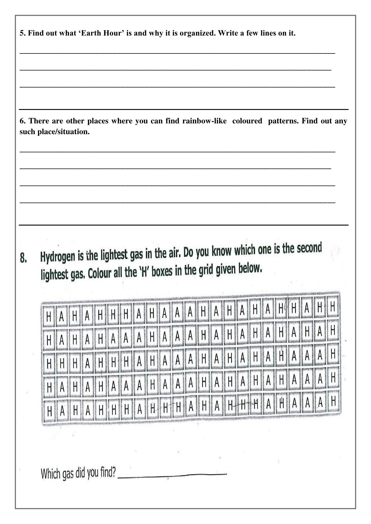Worksheet for Class 4 Science Assignment 9 - Page 4