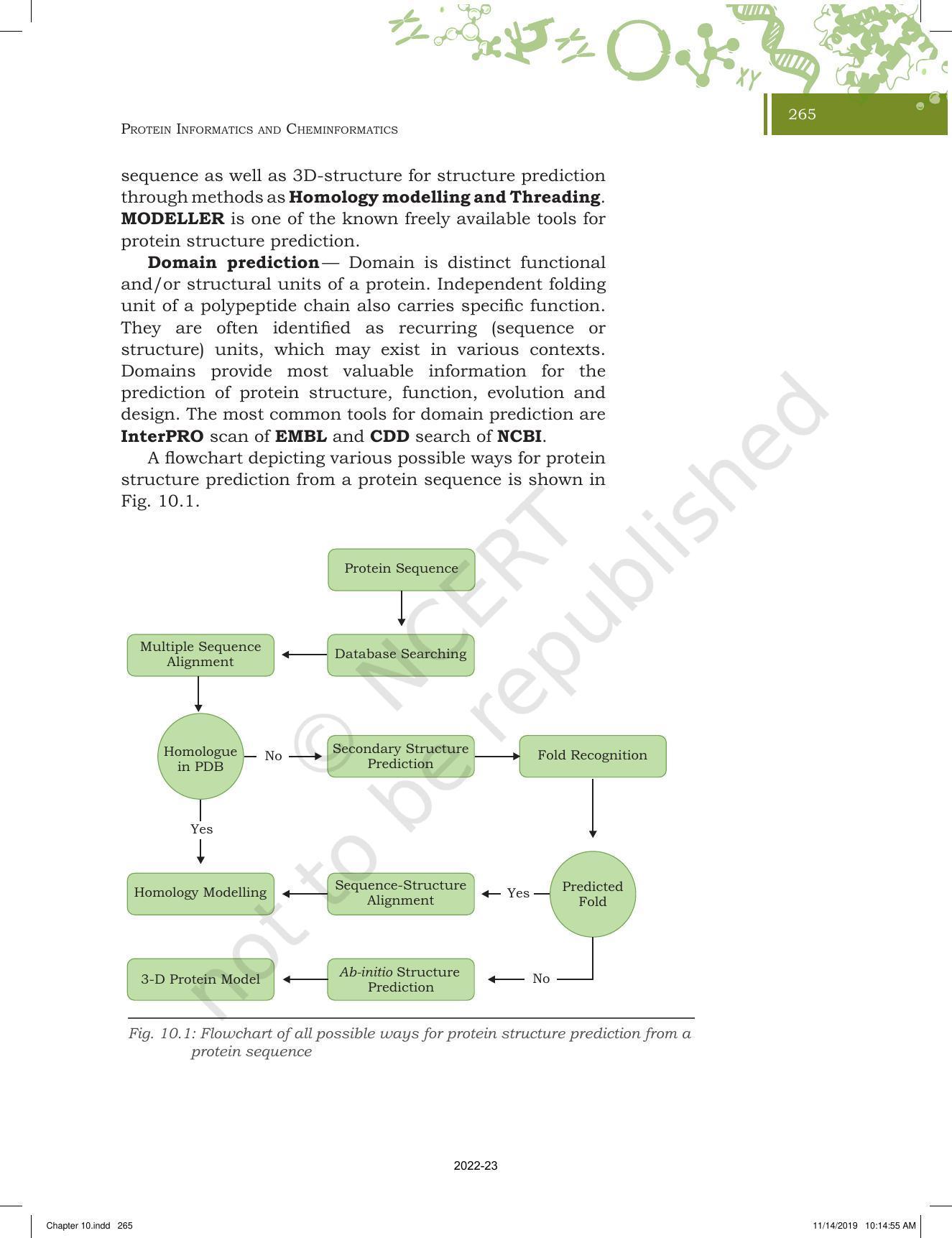 NCERT Book for Class 11 Biotechnology Chapter 10 Protein Informatics and Cheminformatics - Page 6