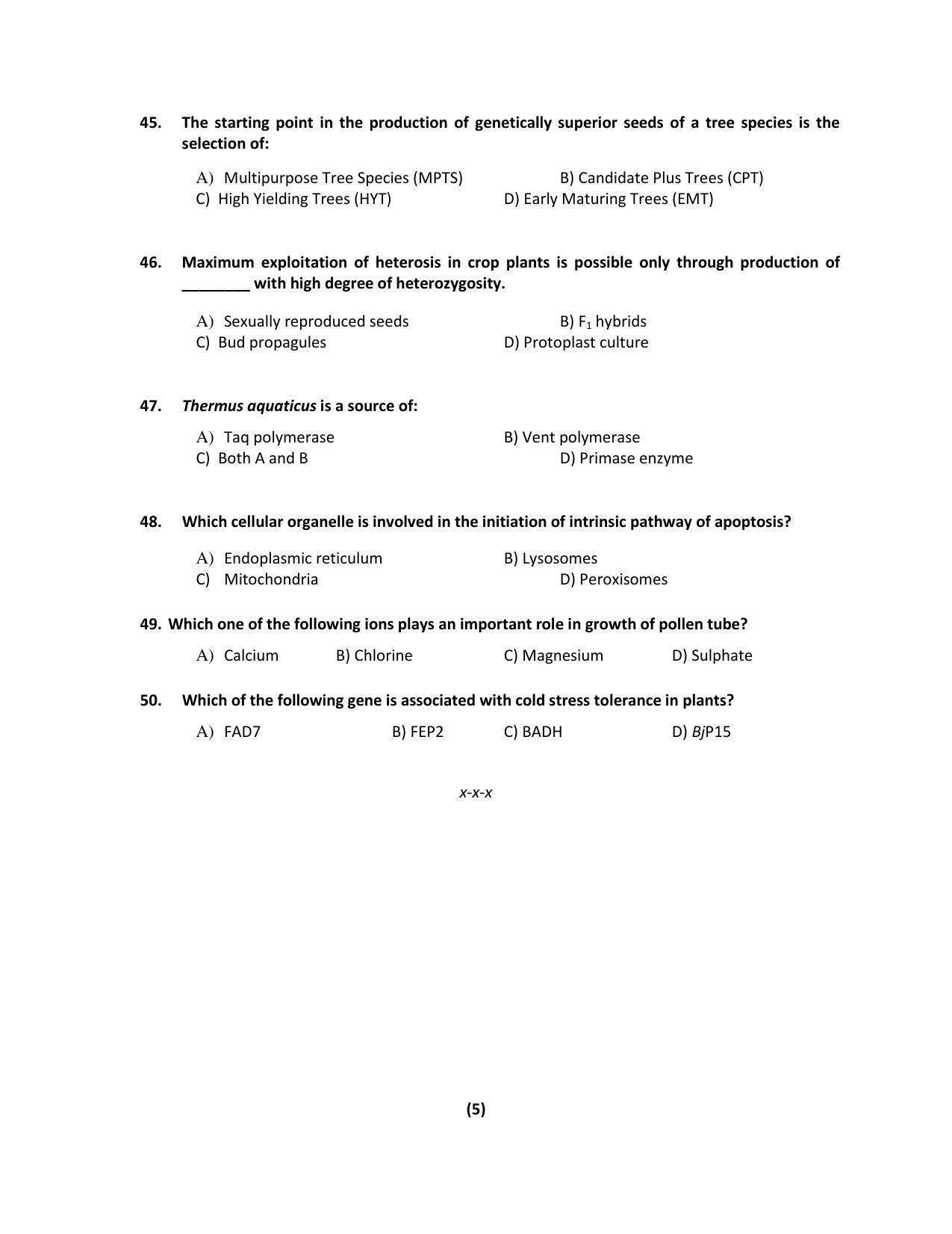 PU MPET Ancient Indian History 2017 Question Paper - Page 38