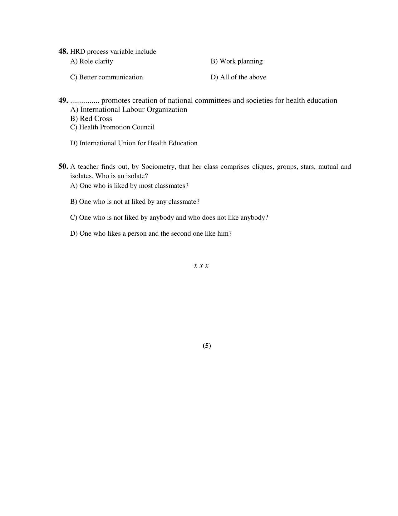 PU MPET Ancient Indian History 2017 Question Paper - Page 64