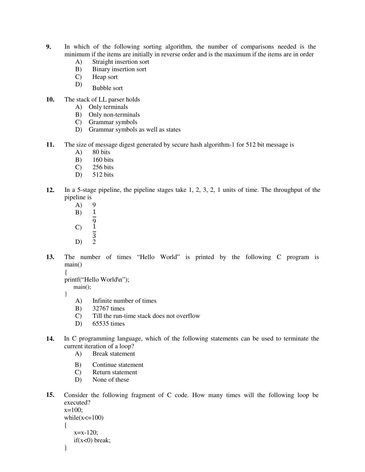 PU MPET Ancient Indian History 2017 Question Paper - Page 66