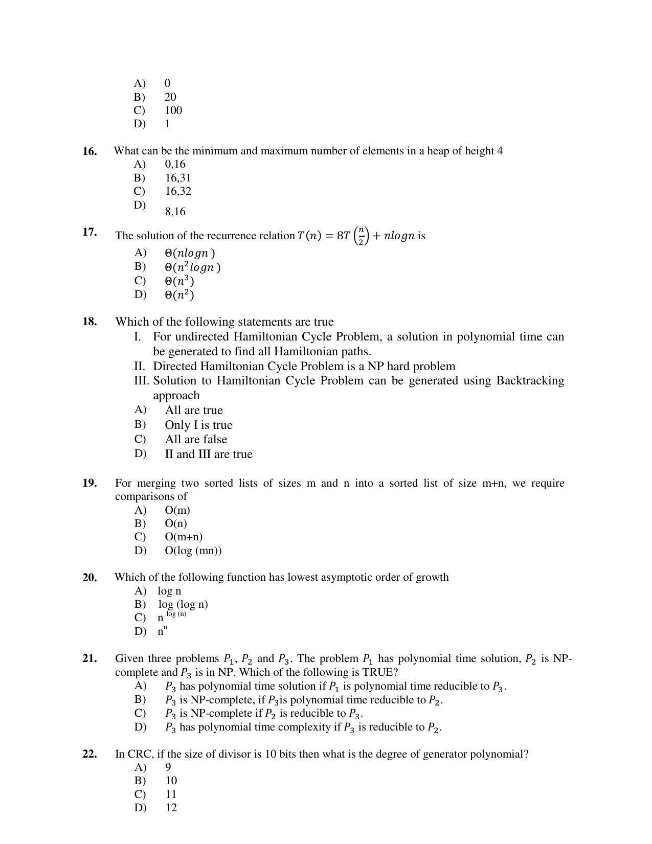 PU MPET Ancient Indian History 2017 Question Paper - Page 67
