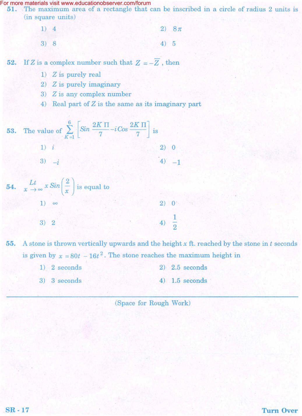 KEAM Paper II 2008 Question Paper - Page 12