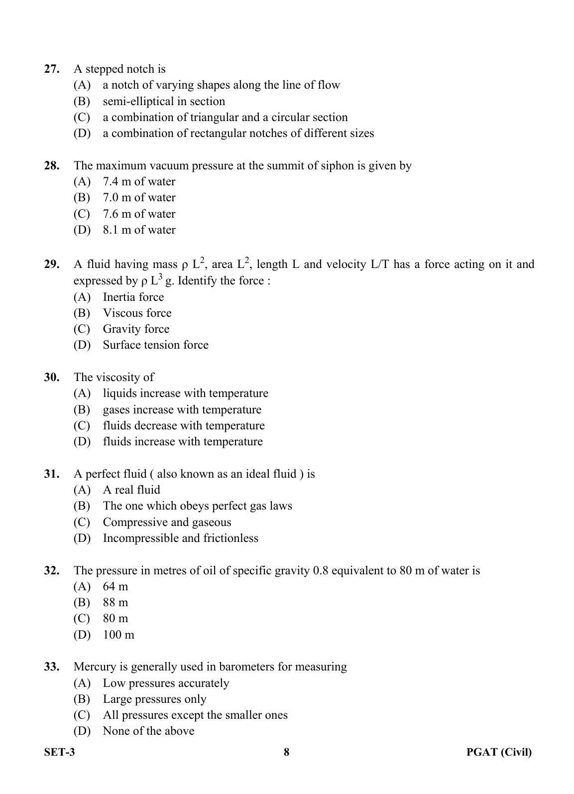 OJEE PGAT 2013 Civil Set 3 Question Paper - Page 7
